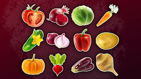 Sprites | Icons - Resource [Food Vegetables]