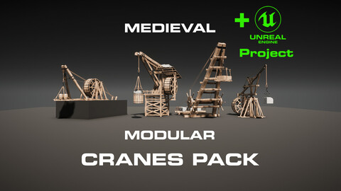 Medieval Modular Cranes Pack