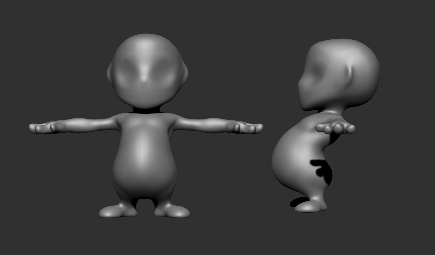 male chibi body base