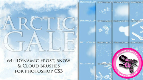 Arctic Gale Photoshop Brushes by Suztv