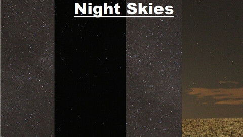 Sky Replacement Night Skies (7 different Textures!)