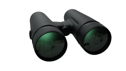 Binoculars strap and strapless Low-poly 3D model