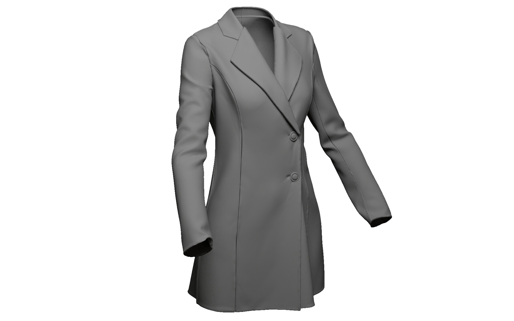 ArtStation - Female Coat cloth for Game, animation with low poly | Game ...