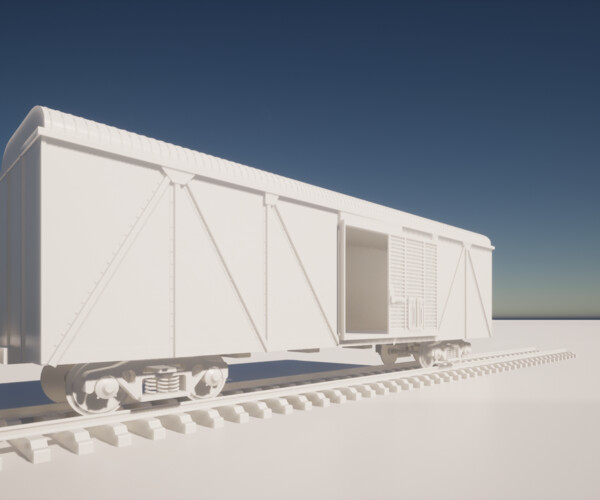 ArtStation - Boxcar - train | Game Assets