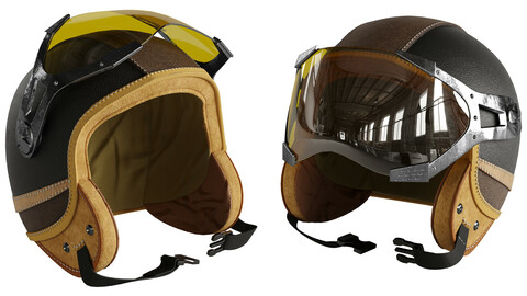 Moto helmet leater 02