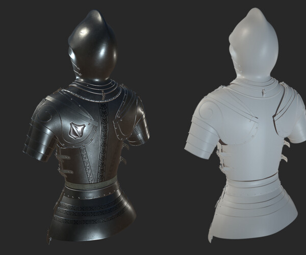 ArtStation - Medieval Armor / ZBrush project +fbx +obj | Game Assets