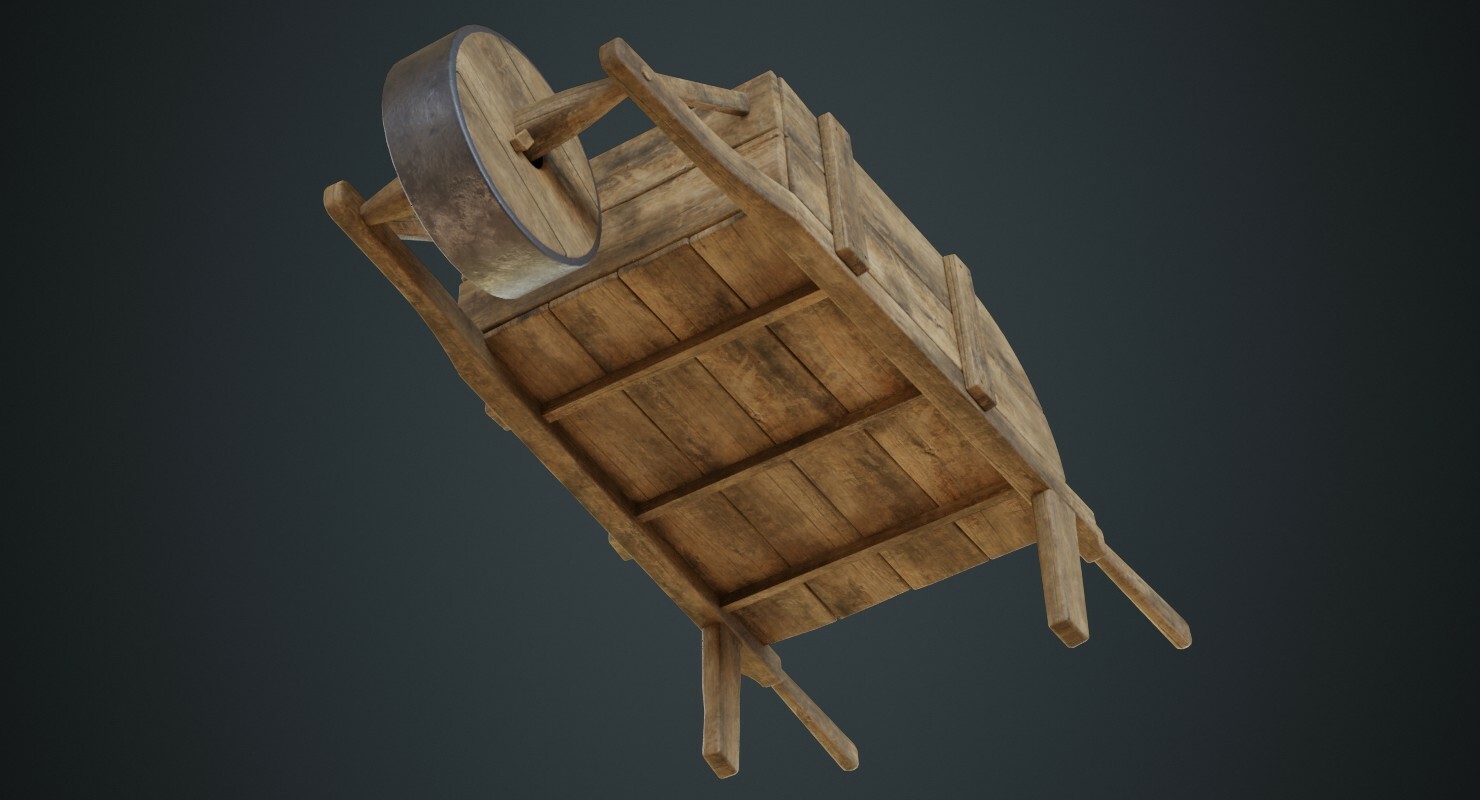ArtStation Wheelbarrow 3A Game Assets