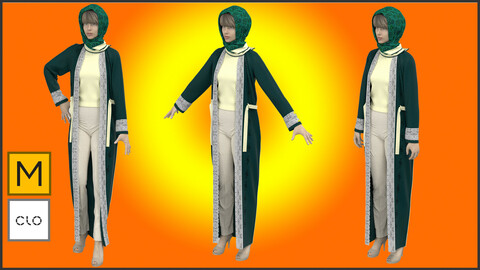 Cloak Female Modern Abaya