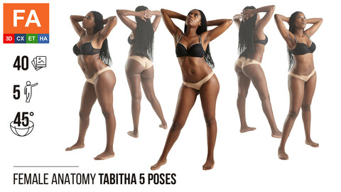 Female Anatomy | Tabitha 5 Various Poses | 40 Photos