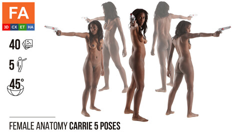 Female Anatomy | Carrie 5 Various Poses | 40 Photos