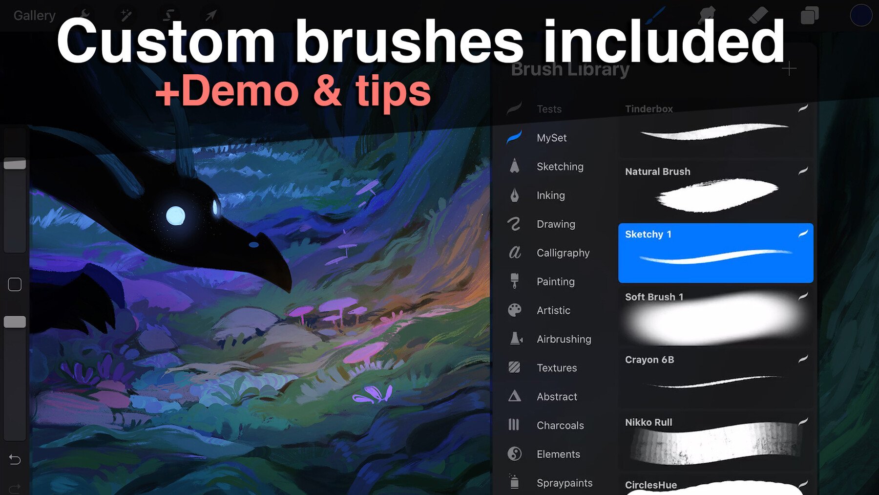 Artstation Colorful Illustrations Course Brush Pack Brushes