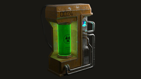 Biohazard Backpack • Game ready 3D asset