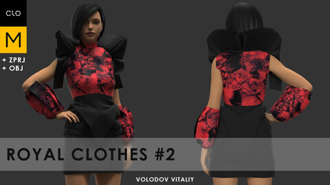 Royal clothes #1 | Clo3d, Marvelous designer projects