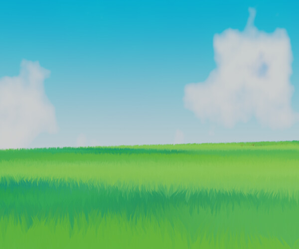 ArtStation - Anime / Toon - Grassfield Landscape | Resources