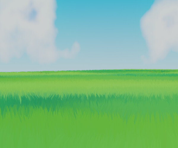 ArtStation - Anime / Toon - Grassfield Landscape | Resources