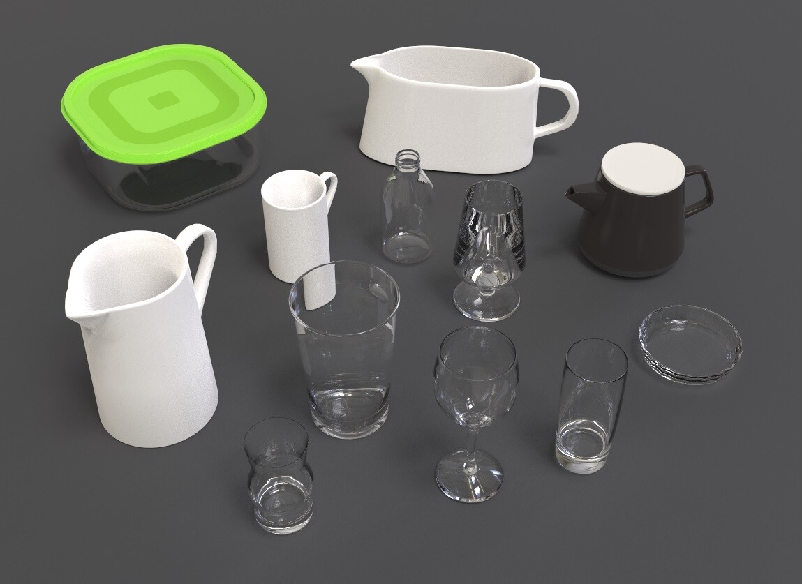 ArtStation Kitchenware Pack 1 Game Assets