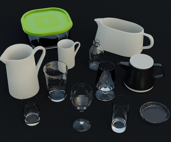 ArtStation Kitchenware Pack 1 Game Assets