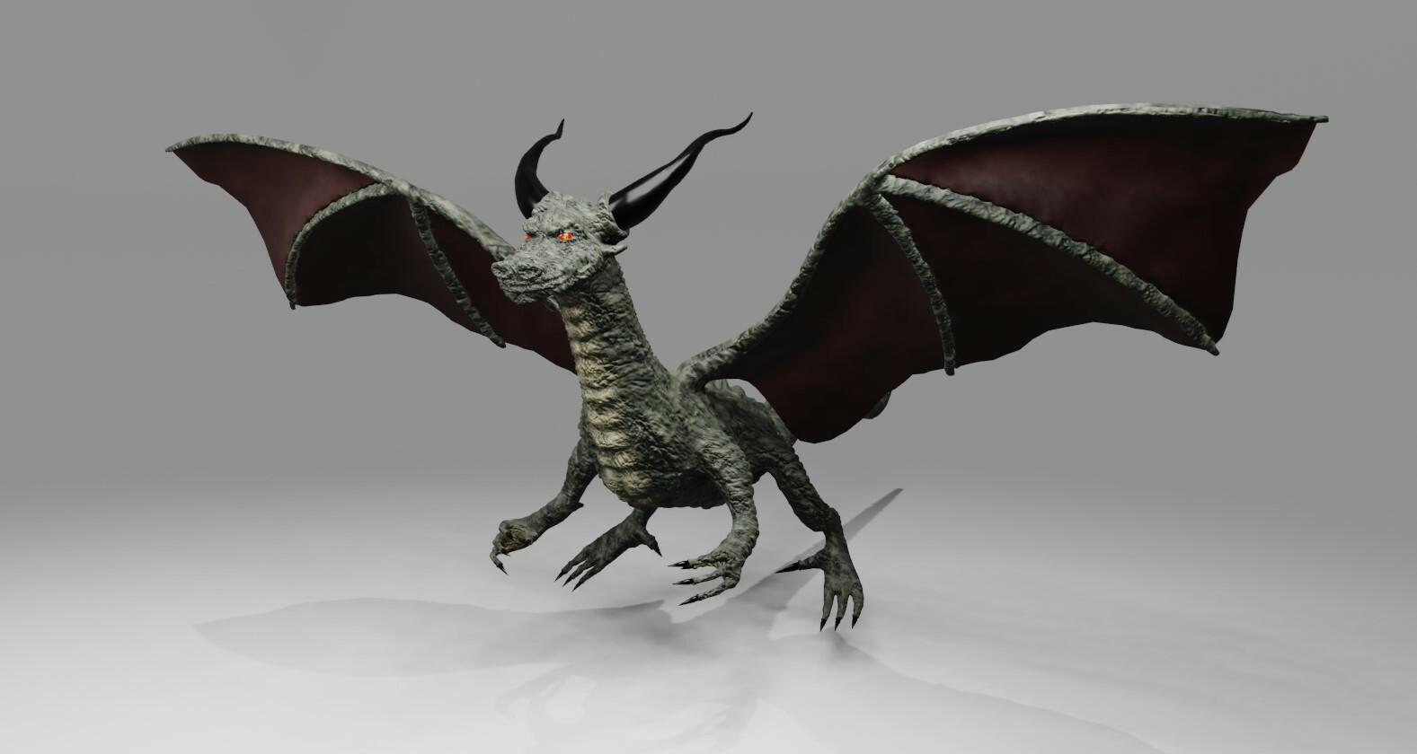 ArtStation - Dragon RPG - Medieval - Dragao 3D model | Game Assets