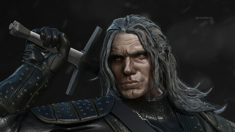 Geralt of Rivia Henry Cavill 3D printing