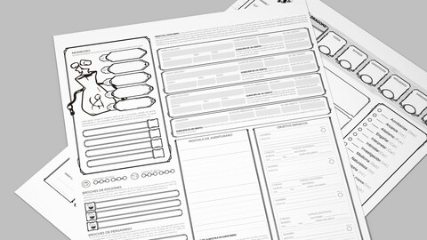 HOJA DE PERSONAJE OPTIMIZADA • CALABOZOS Y DRAGONES 5E