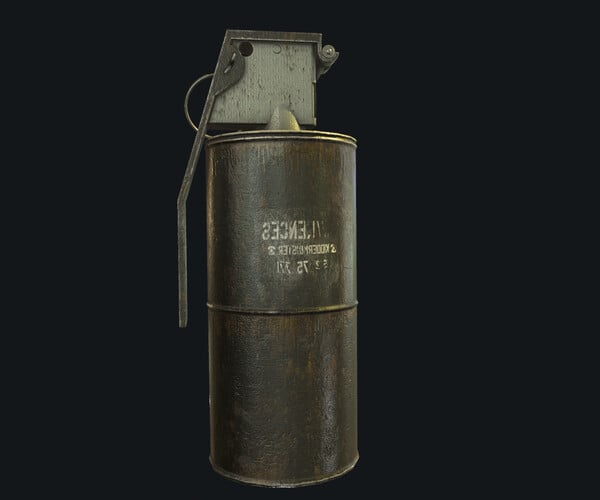 ArtStation - Iron Grenade Low-Poly 3D Models VR / AR / low-poly 3d ...