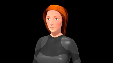 Mara Jade Skywalker Character 3D Model Zbrush and Maya