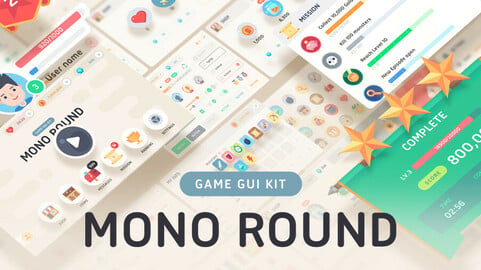 GUI Kit - Mono Round