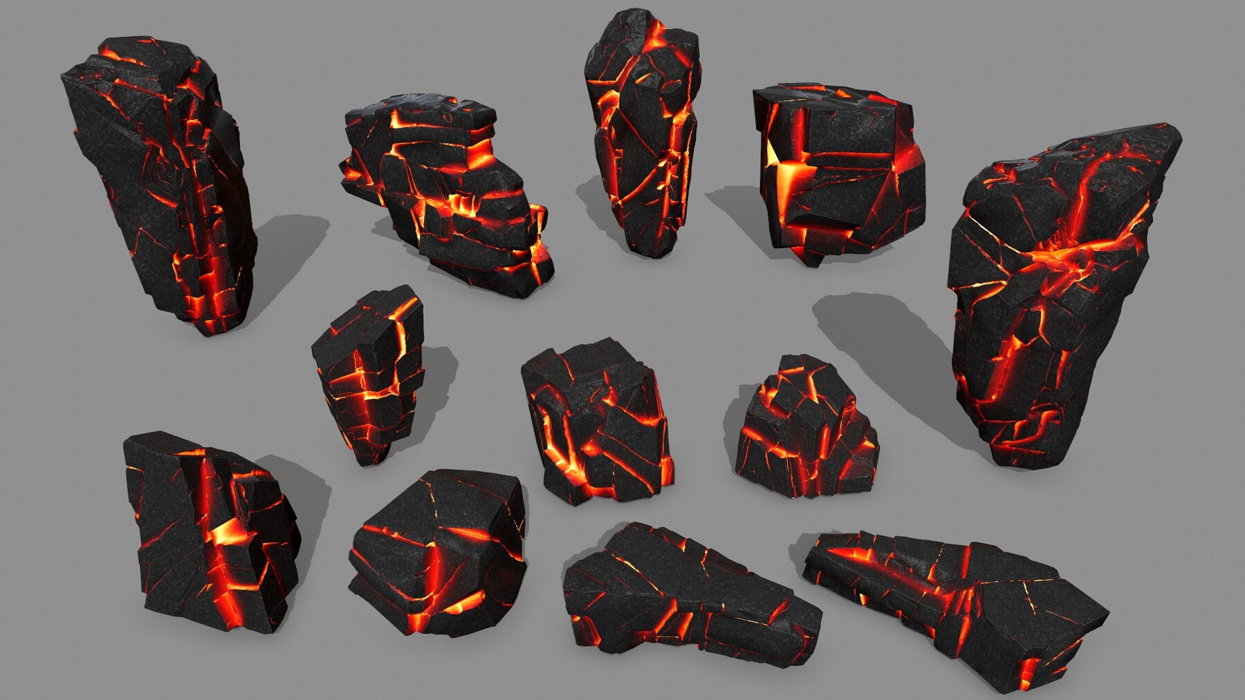 ArtStation - lava rocks | Game Assets