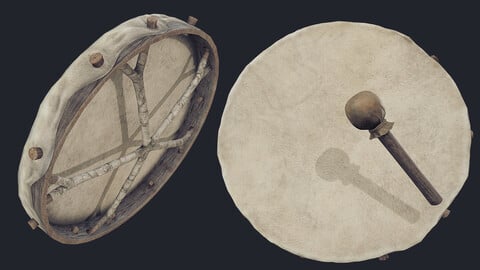 Nordic Shaman Drum - PBR