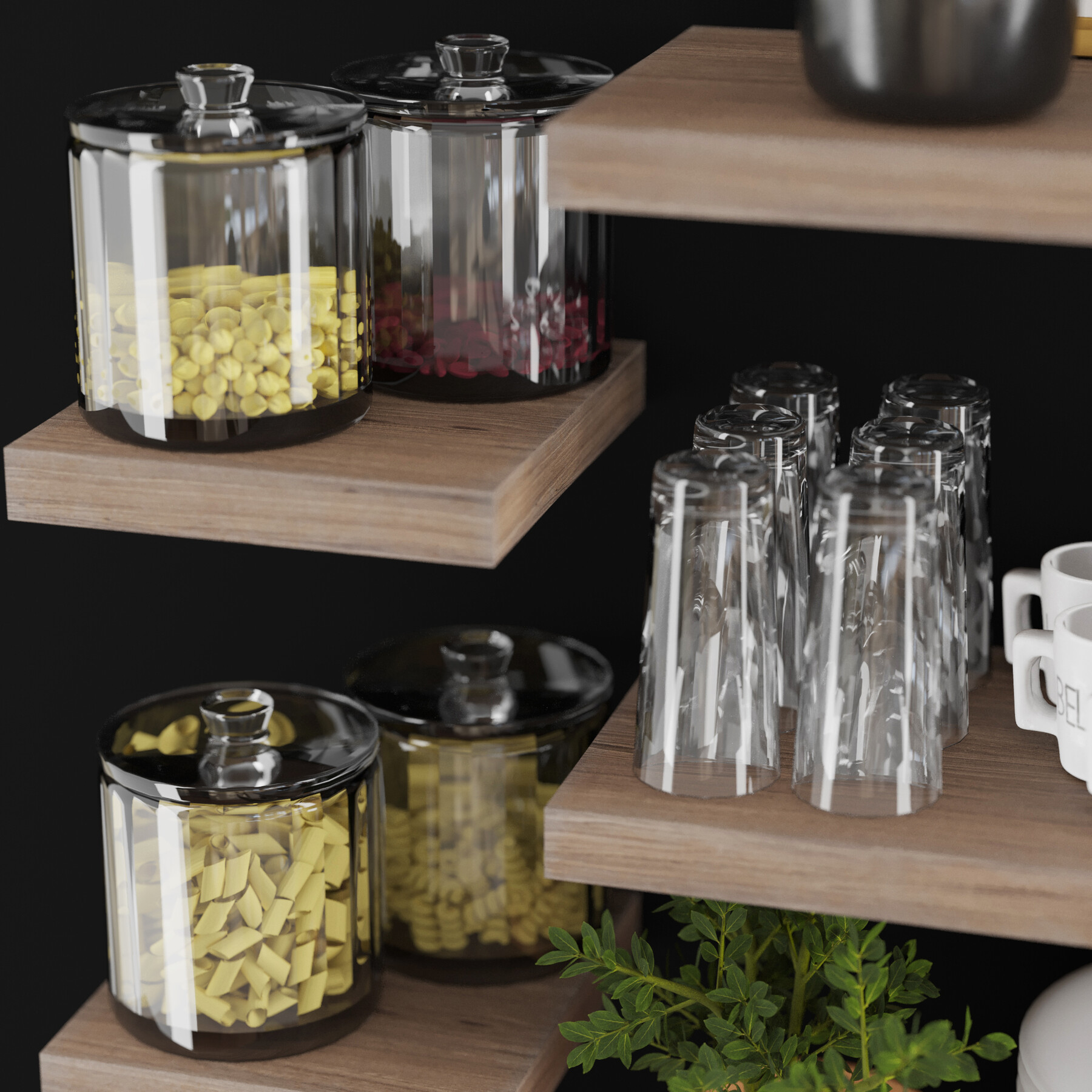 3dasset Next kitchen accessories shelf