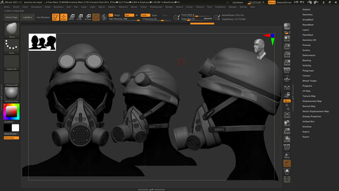 mask with glasses and wool hat