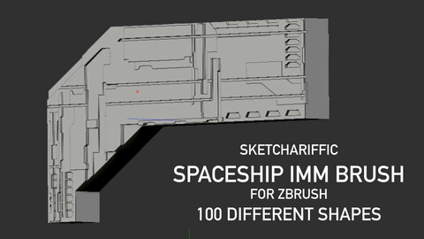ZBrush Spaceship IMM Brush - 100 shapes