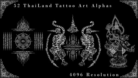 Vol . 12 - 52 Thailand Tattoo Art - Alpha