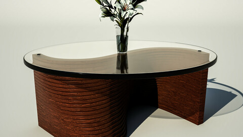 Coffee Table with Flower pot