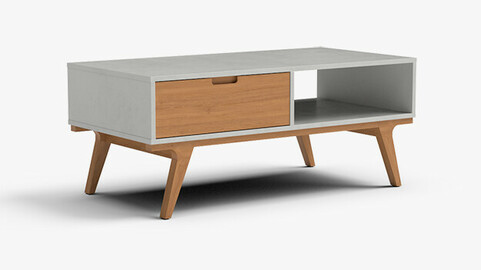 Abril coffee Table white finish