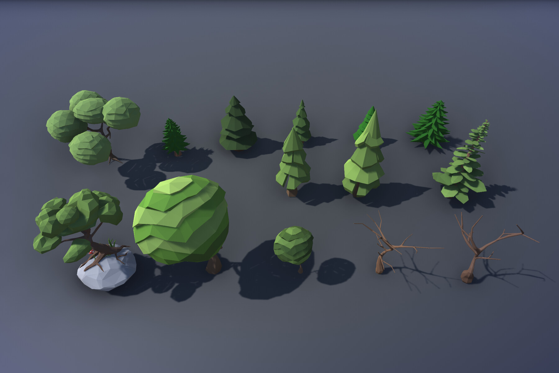 ArtStation - Low Poly Nature and Props Pack | Game Assets