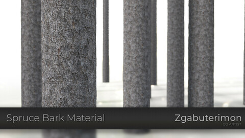 Spruce Bark Material