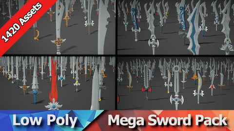 Modular Swords Mega Pack - 1200 Swords And Components