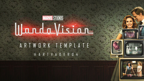 Marvel studios - WandaVision Artwork Template
