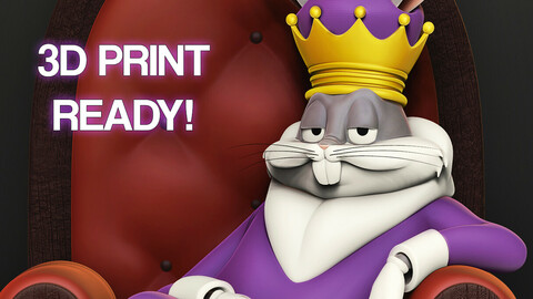 Bugs Bunny - King Meme - 3D PRINTABLE