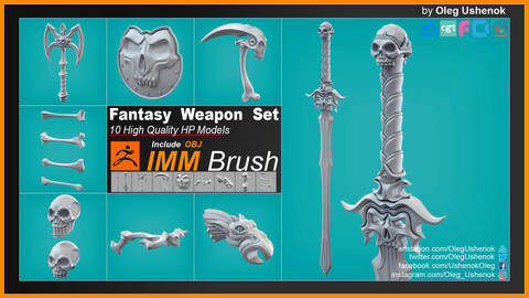 IMM Brush Fantasy Weapon Set