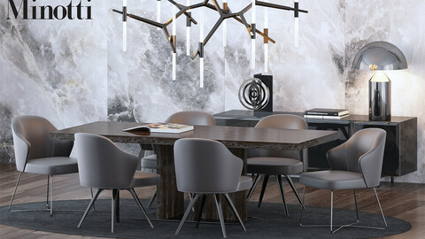 Coleccion 4- Table and Chairs 3d