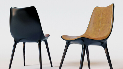 Modloft - Langham Dining Chair 3d