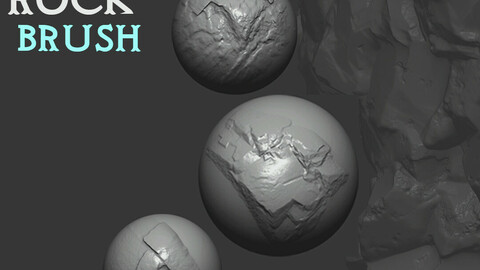 Z brush - Rock  Brushes 1 Volume