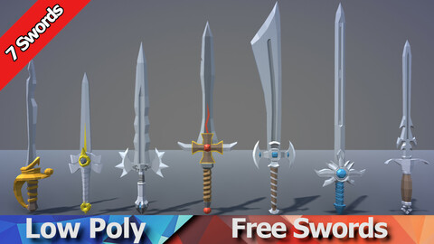 Free Low Poly Swords