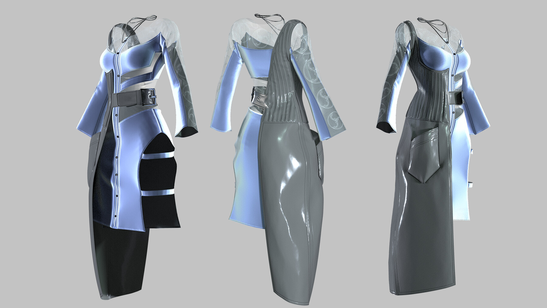 female futuristic clothing