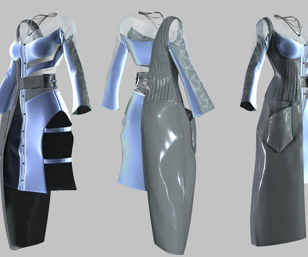 ArtStation - Futuristic Dress | Resources