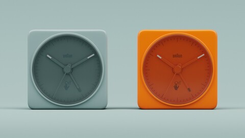 Off-White Braun BC0 Clock