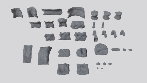 Environmental Cave Rocks Vol.2 - Game Ready and PBR