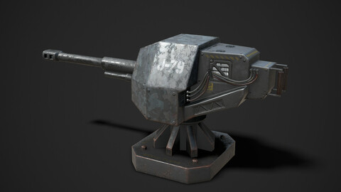 Turret Sentry Game Asset